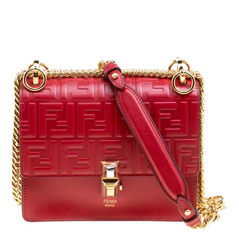 fendi taschengurt blumenblätter|fendi designer handbags red.